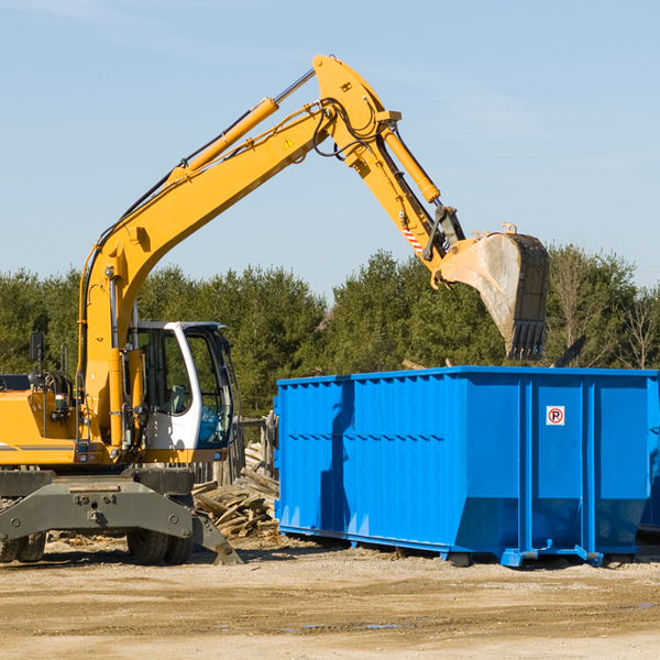 what size residential dumpster rentals are available in Center Lovell Maine